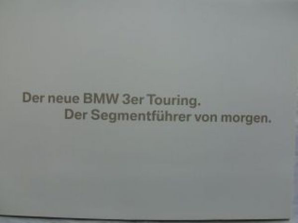 BMW 3er Touring E91 Vorstellungs Fotomappe 2005 A3 Format