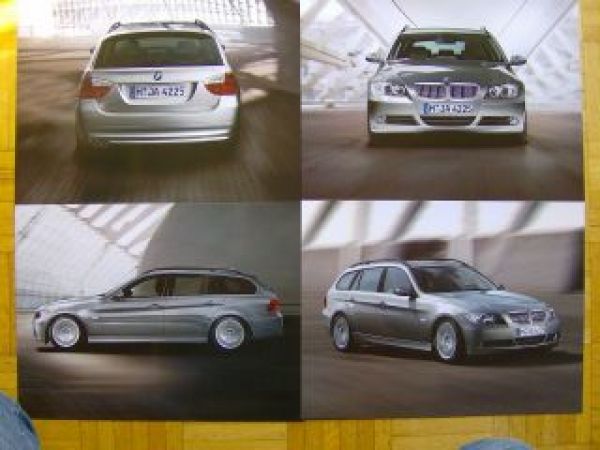 BMW 3er Touring E91 Vorstellungs Fotomappe 2005 A3 Format