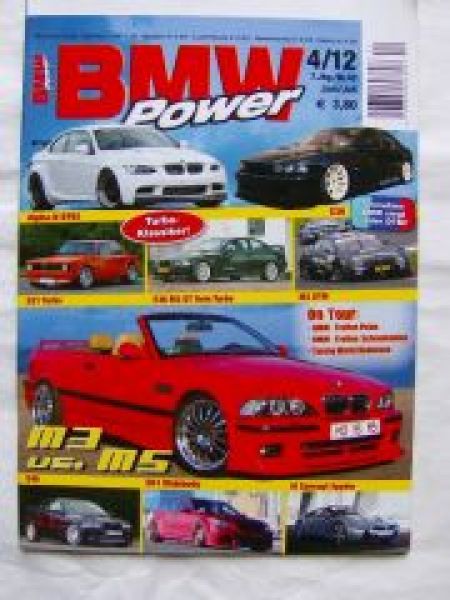 BMW Power 4/2012 Alpha-N BT92, E21 Turbo, M3 GT E36,E39,E46,