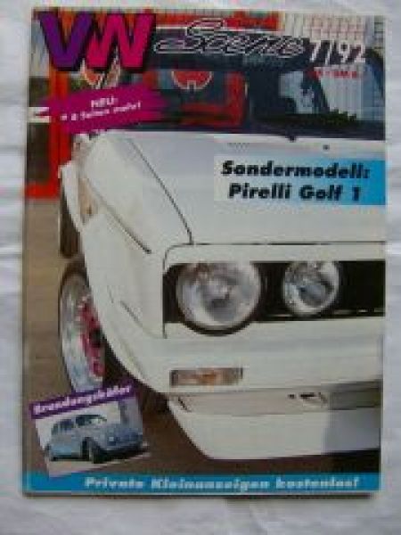 VW Scene 7/1992 Pirelli Golf I,Oval Brutal,Golf II,550 Sypder Ki