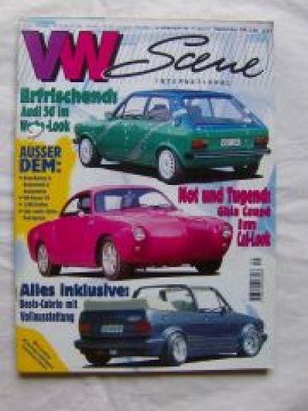 VW Scene 9/1997 Audi 50,Ghia Coupè Cal-Look,Golf I Cabrio