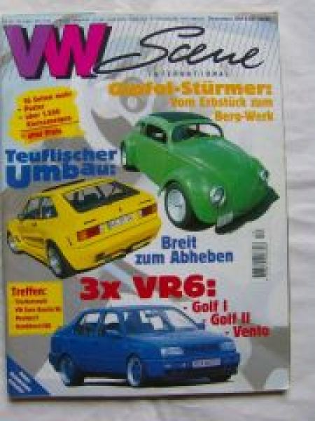 VW Scene 12/1996 Wochner Typ53,Typ3,Käfer,Vento,Golf I