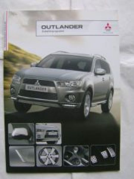 Printausgabe Mitsubishi Outlander Zubehör Prospekt September 2011