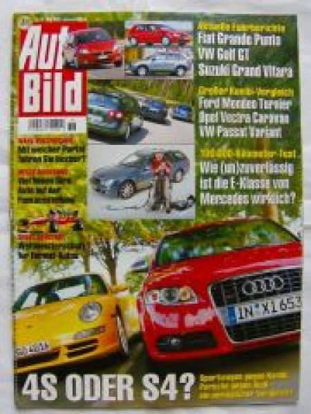 Auto Bild 36/2005 Porsche 911 4S (997) vs.Audi S4,Grande Punto