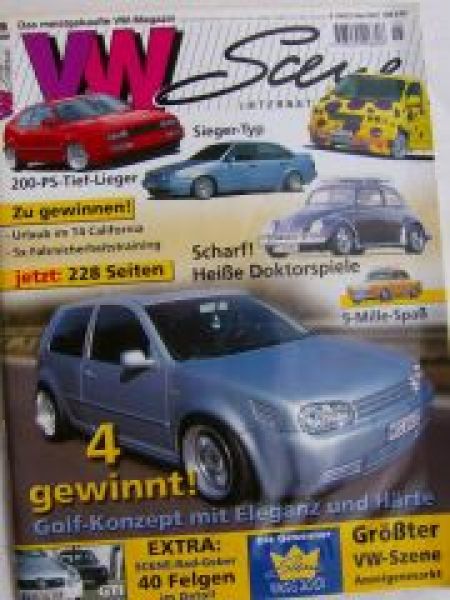 VW Scene 5/2001 Typ3,Golf I Cabrio, Passat 3B,T4,Käfer