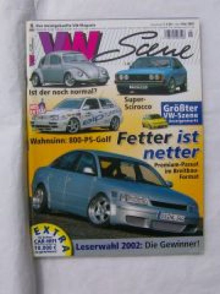 VW Scene 5/2002 T1 Kasten, New Beetle 1.8T, Polo 6N,Polo 86C