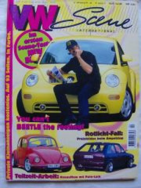 VW Scene 4/1998 New Beetle,1600TL Typ31,Karmann Ghia Cabrio Typ1