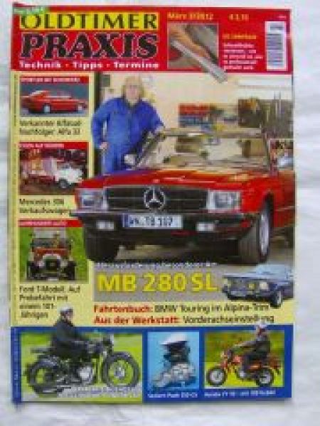 Oldtimer Praxis 3/2012 Alfa 33,280SL R107,Honda CY50,Puch 350 GS