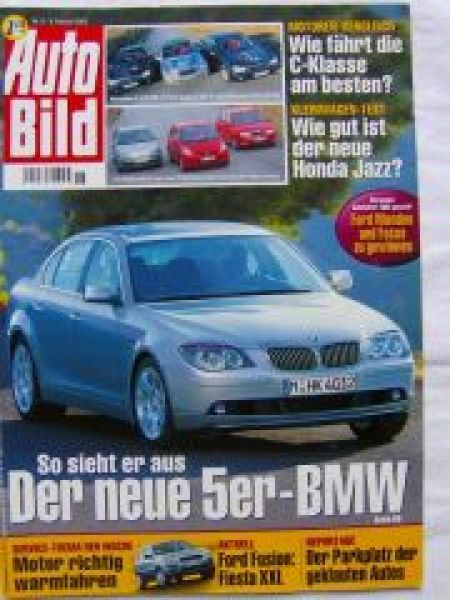 Auto Bild 6/2002 C270CDI,C200K,C240 W203,Ford Fusion,