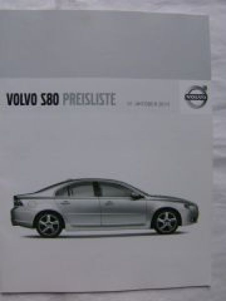 Volvo S80 T4 T5 T6 D3 D5 Oktober 2010 NEU