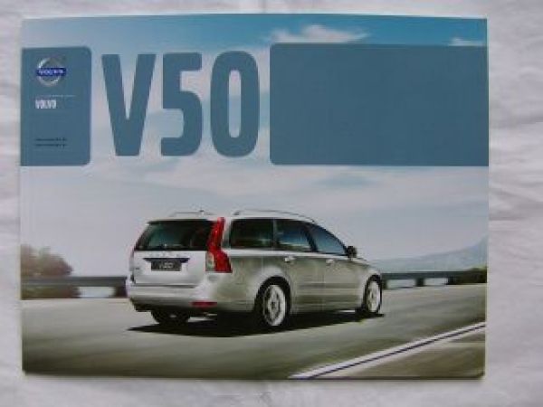 Volvo V50 September 2011 Prospekt NEU