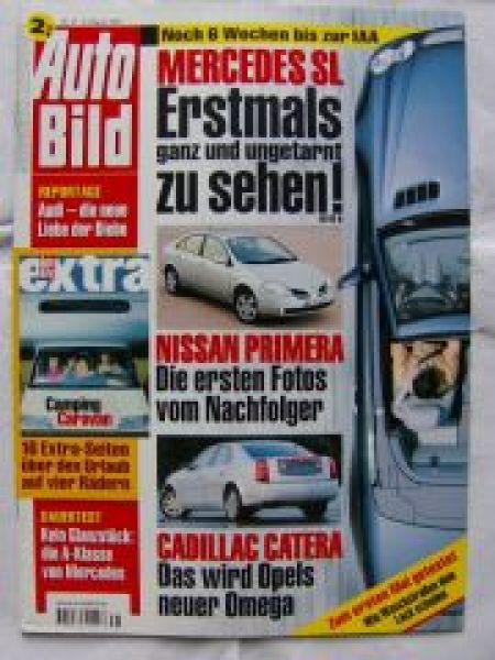 Auto Bild 31/2001 SL BR230, Primera, Cadillac Catera CTS,A6 TDi