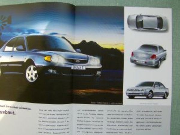 Kia Shuma2 Fließheck & Stufenheck 2001 Prospekt NEU