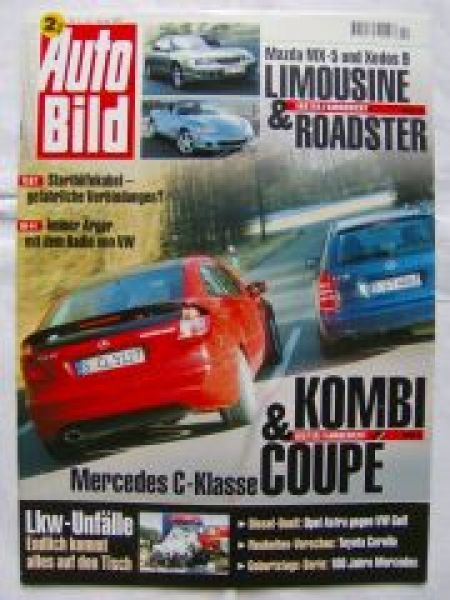 Auto Bild 4/2001 C230 Sportcoupè vs. C270CDI W203 T