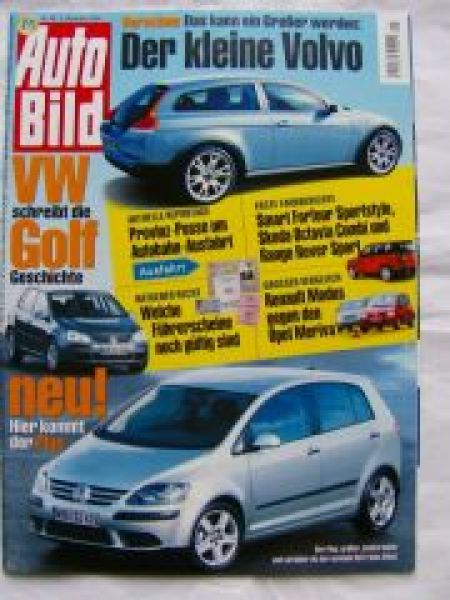 Auto Bild 49/2004 VW Golf,Volvo C30,Smart Forfour,Octavia Combi