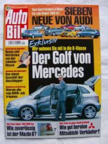 Auto Bild 39/2004 Mazda 6 Dauertest,Astra High Performance Conce