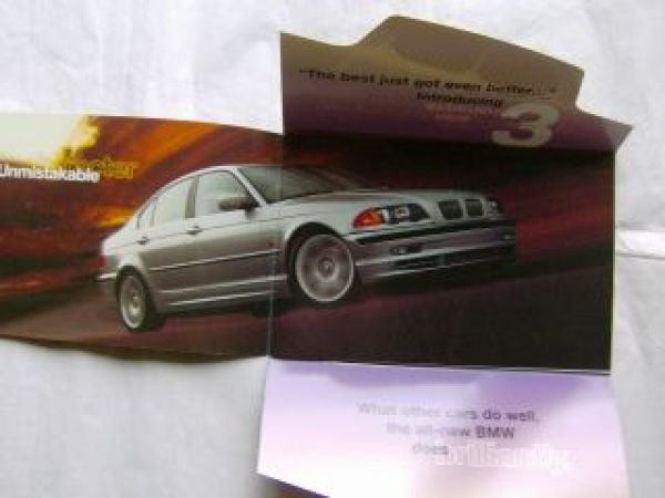 The New 3 series USA Prospekt Sedan E46 1998