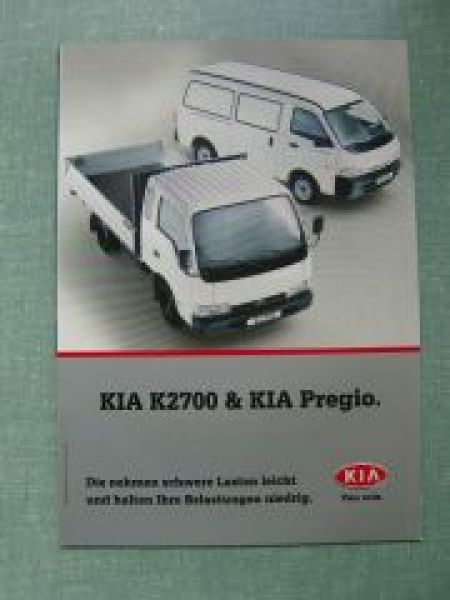 Kia K2700 & Pregio 2001 Prospekt NEU