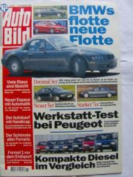 Auto Bild 45/1994 BMW 750i E38,Corvette Sting Ray