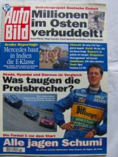 Auto Bild 11/1995 Hyundai Accent,Daewoo Nexia,Skoda Felicia