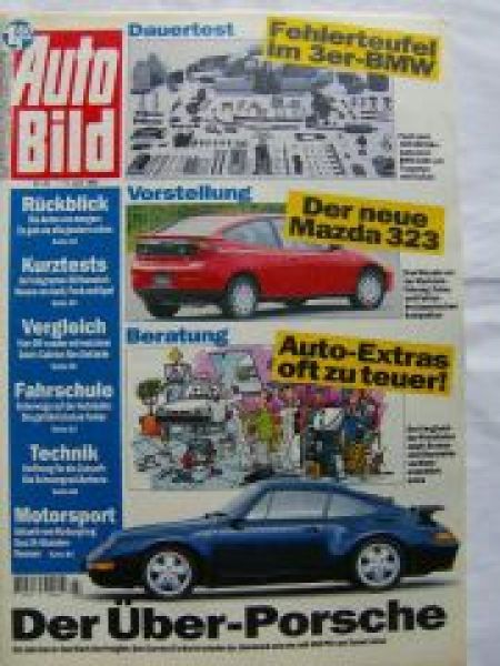 Auto Bild 23/1994 Lotec Porsche 911 Turbo,E36 Dauertest,