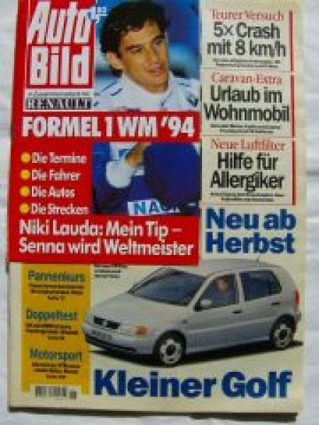 Auto Bild 15/1994 VW T4 California Dauertest,Punto 75 ELX