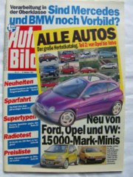 Auto Bild 41/1993 Porsche 911 Carrera,Peugeot 306