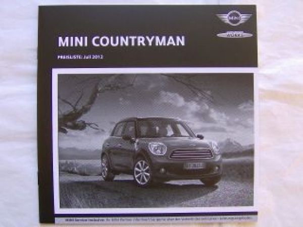 Mini Countryman R58 Juli 2012 NEU