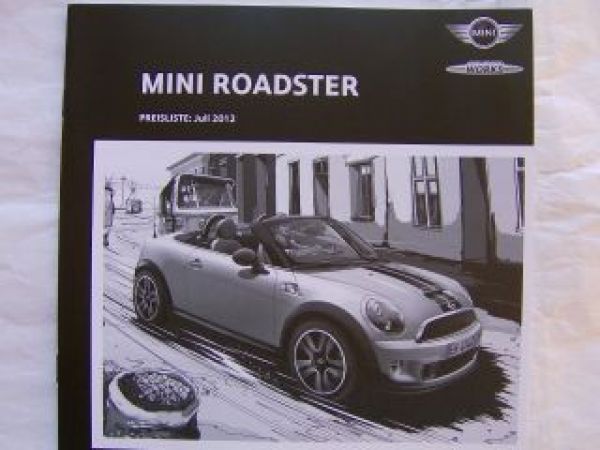 Mini Roadster Cooper +S +SD +JCW Juli 2012 NEU
