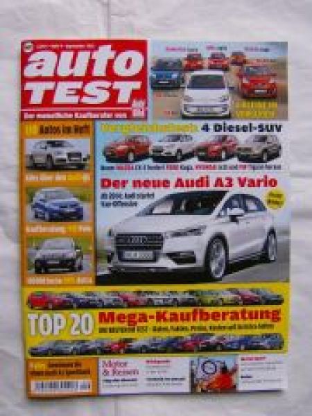 auto test 9/2012 Audi Q5,VW Polo Kaufberatung,Astra Dauertest,