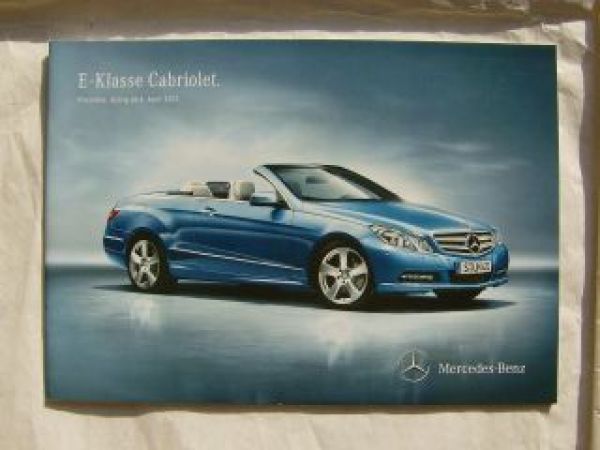Mercedes Benz E-Klasse Cabriolet BR207 4.April 2012