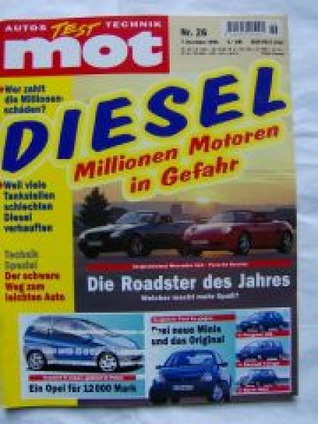 mot 26/1996 Mercedes SLK R170 vs.Porsche Boxster,