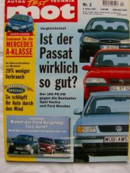 mot 2/1997 Ford Ka vs. Lancia Y vs. Opel Corsa Atlanta