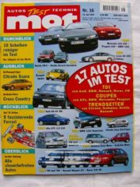 mot 16/1997 Citroen Xsara, Honda CR-V,Accord Aerodeck