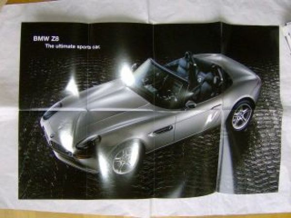 BMW Z8 Roadster E52 USA Prospekt Poster 1999