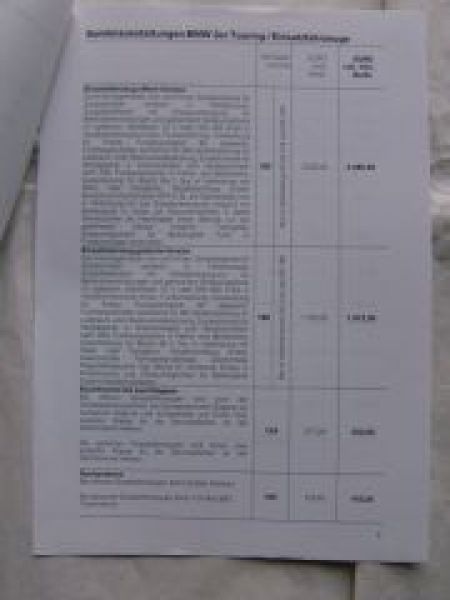 BMW Verkauf Einsatzfahrzeuge 3er Touring E46 1/2004