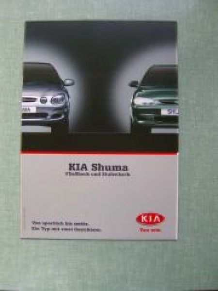 Kia Shuma Fließheck & Stufenheck 11/2000 Prospekt+Preise