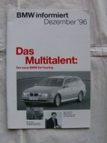 BMW informiert Dezember 1996 Neue 5er Touring E39