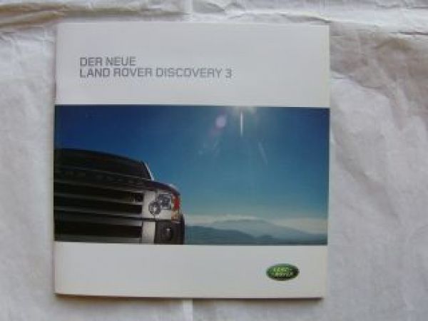 Land Rover Discovery 3 Pressemappe +CD