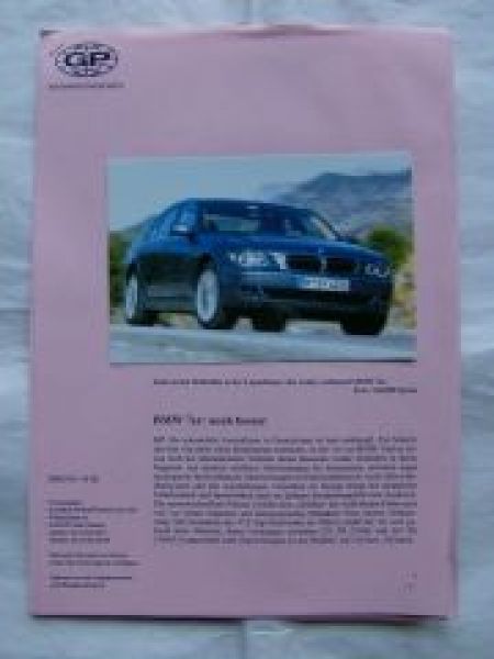 GP BMW 7er E65 E66 Facelift Presseinformation 2005