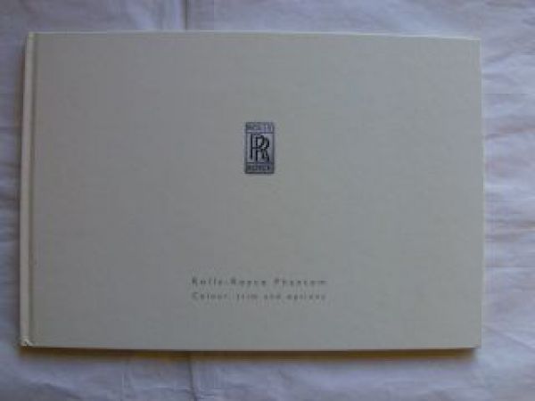 Rolls-Royce Phantom Colour, trim and options Januar 2005