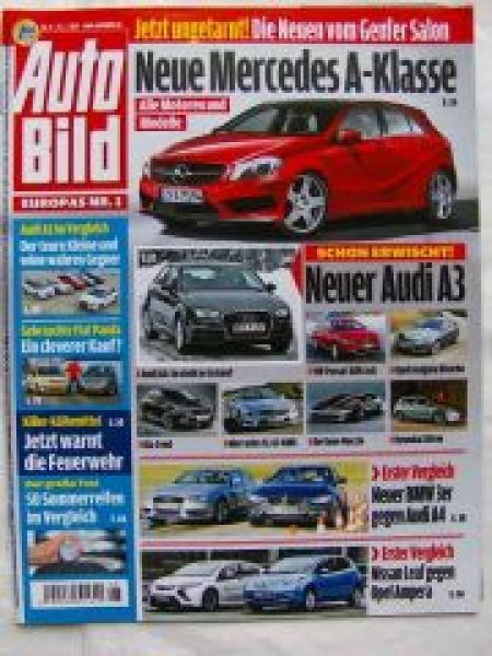 Auto Bild 8/2012 Audi A1 vs. Jazz Hybrid  vs. Kia Sportage