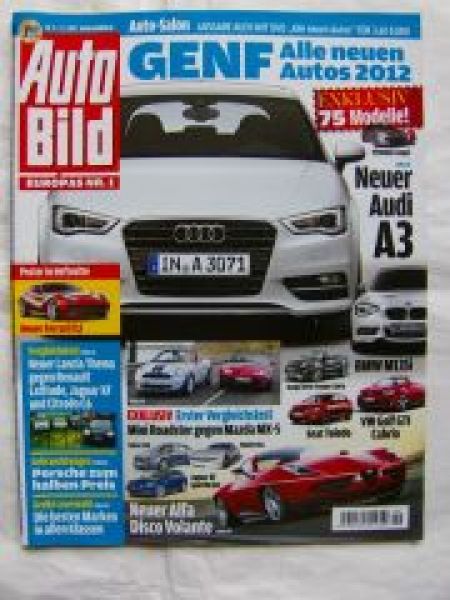 Auto Bild 9/2012 Lancia Thema vs. Renault Lattitude