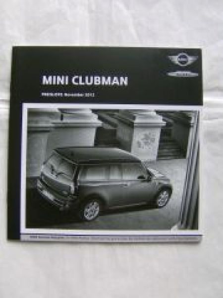 Mini Clubman R55 November 2012 NEU