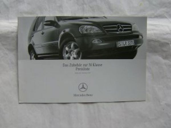 Mercedes Benz M-Klasse BR163 Zubehör 9/2001