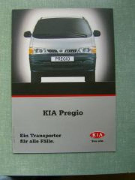 Kia Pregio Transporter Prospekt 5/2001 NEU