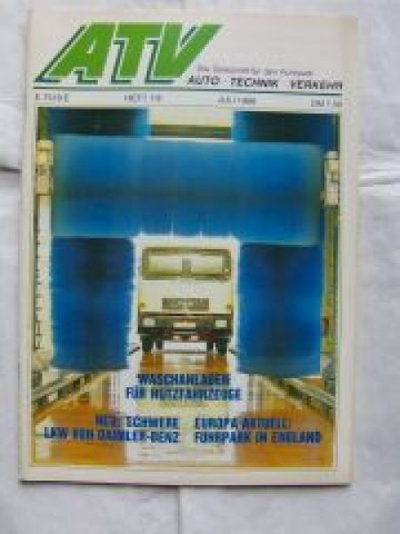 Auto Technik + Verkehr 7/1988 L300 Dauertest,Nissan Urvan