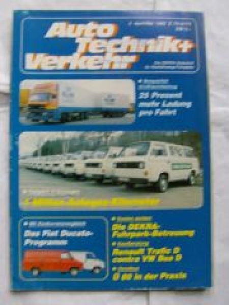 Auto Technik + Verkehr 2, 4+5/1982 Fiat Ducato,Renault Trafic D