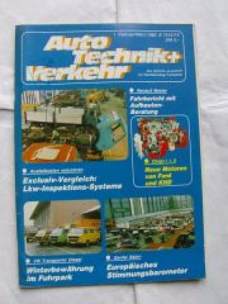 Auto Technik + Verkehr 1,2+3/1982 VW T3 Diesel,Ford Cargo I + II