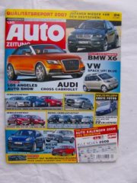 Auto Zeitung 24/2007 BMW X6 E71,Panamera,Nissan GT-R